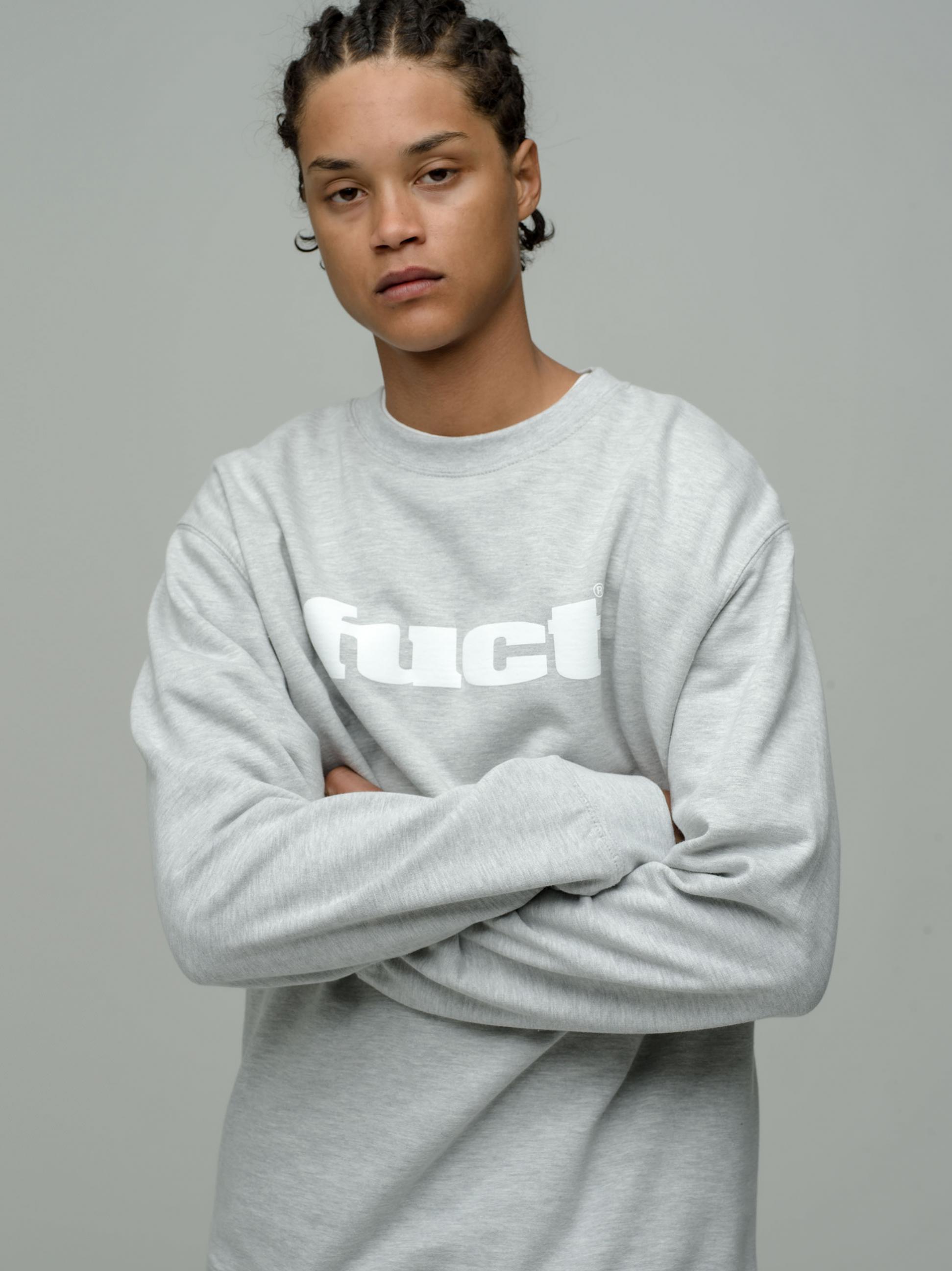 FUCT Logo Sweat Pullover ロンハーマン ネイビー-