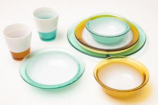 Glass Series & Banana Leaf Plate 