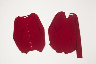 R JUBILEE
Waist Tuck Long  Tee & Rib Cardigan