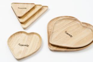 Rubber wood  tray