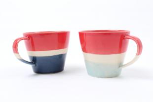 tricolore color mug