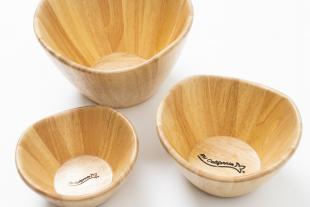 Rubber wood bowl 