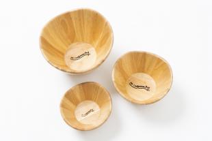 Rubber wood bowl 