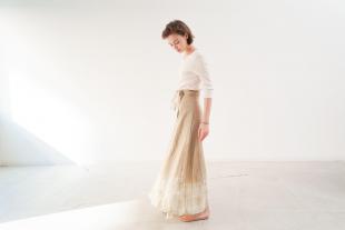 Linen Long Rompers&Wrap Skirt