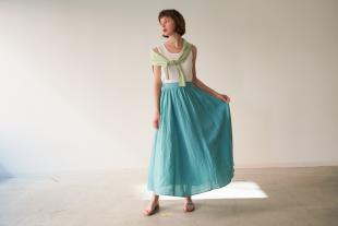 Swing Skirt with Zip Linen