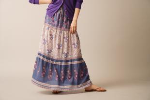 Indian Cotton Print Skirt