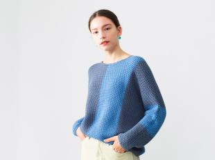 Crochet style knit
