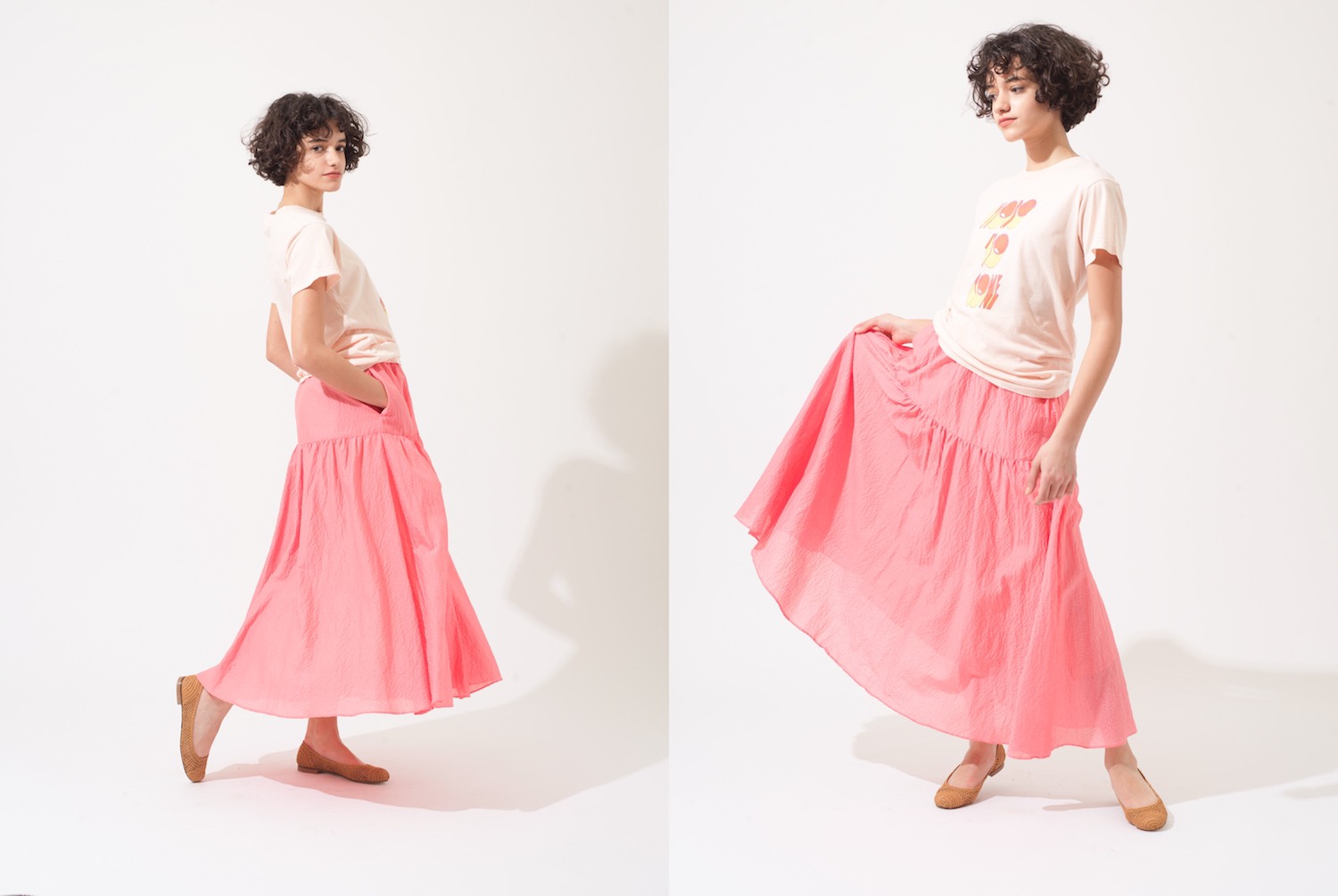 Wave Tiered Skirt