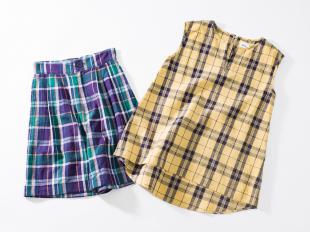 Madras check Shirt & Short Pants