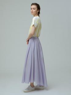 Micro Cotton Satin Skirt