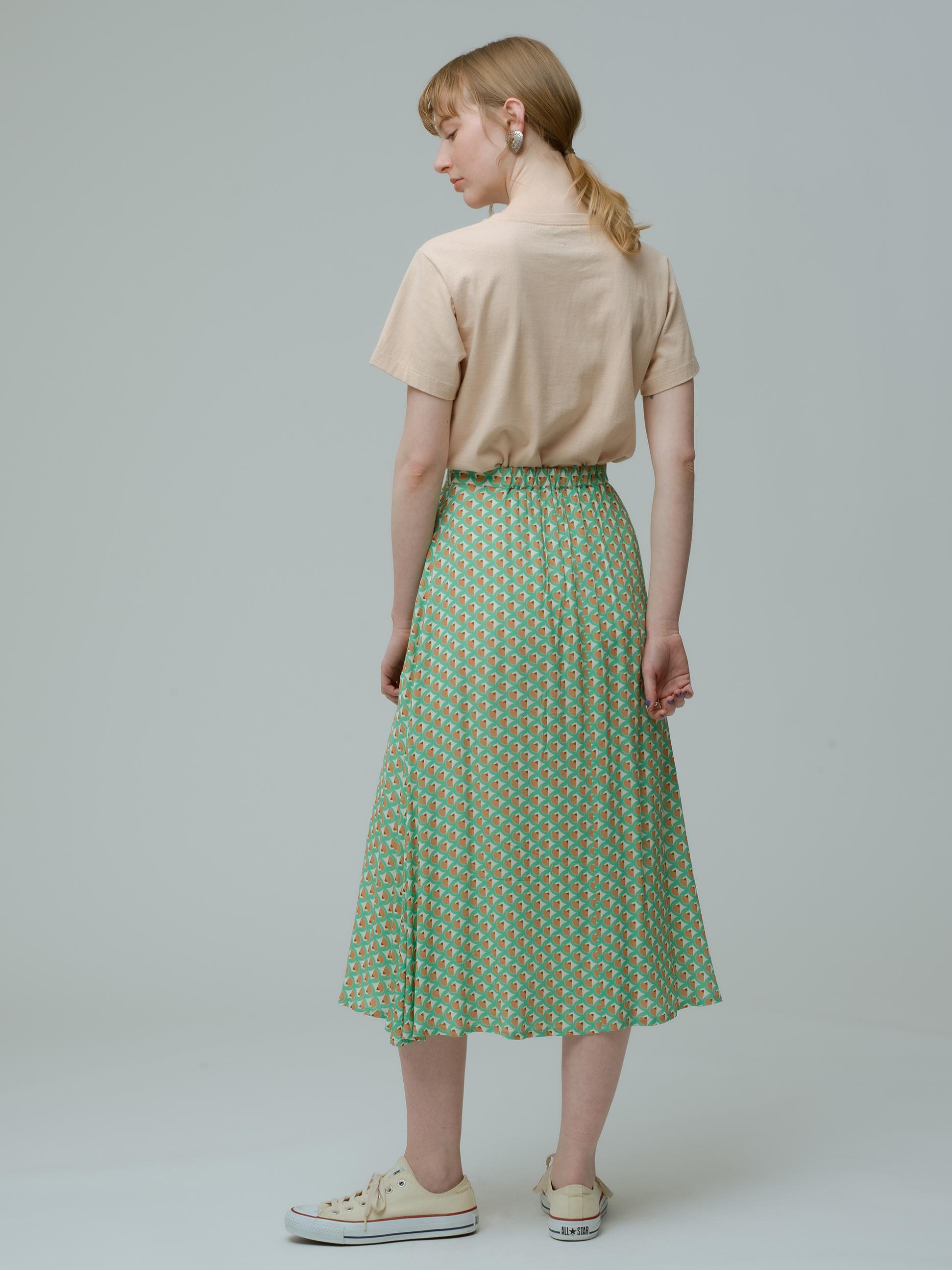 Retrogeo Print Skirt