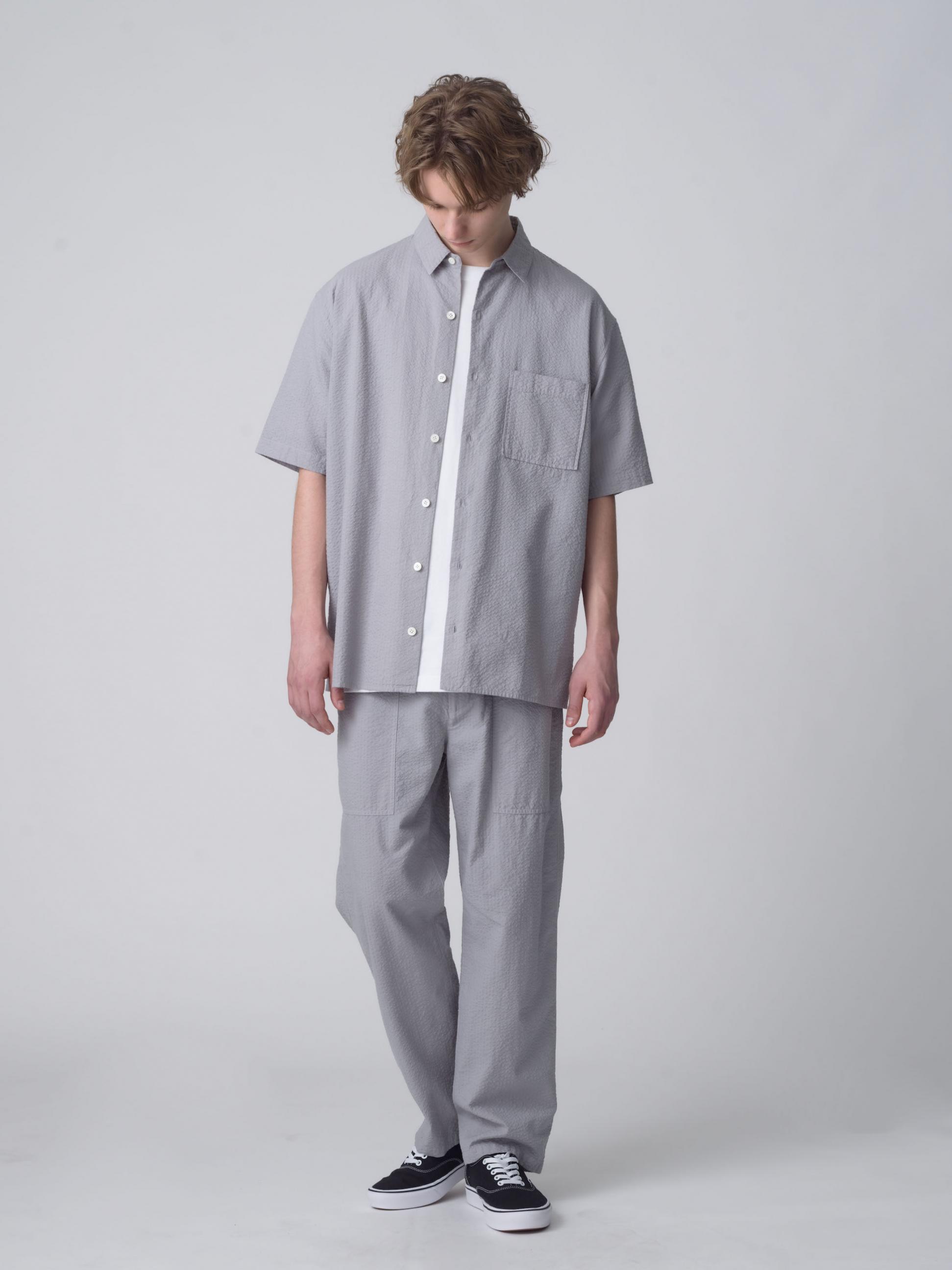 Seersucker Short Sleeve Shirts&Pants