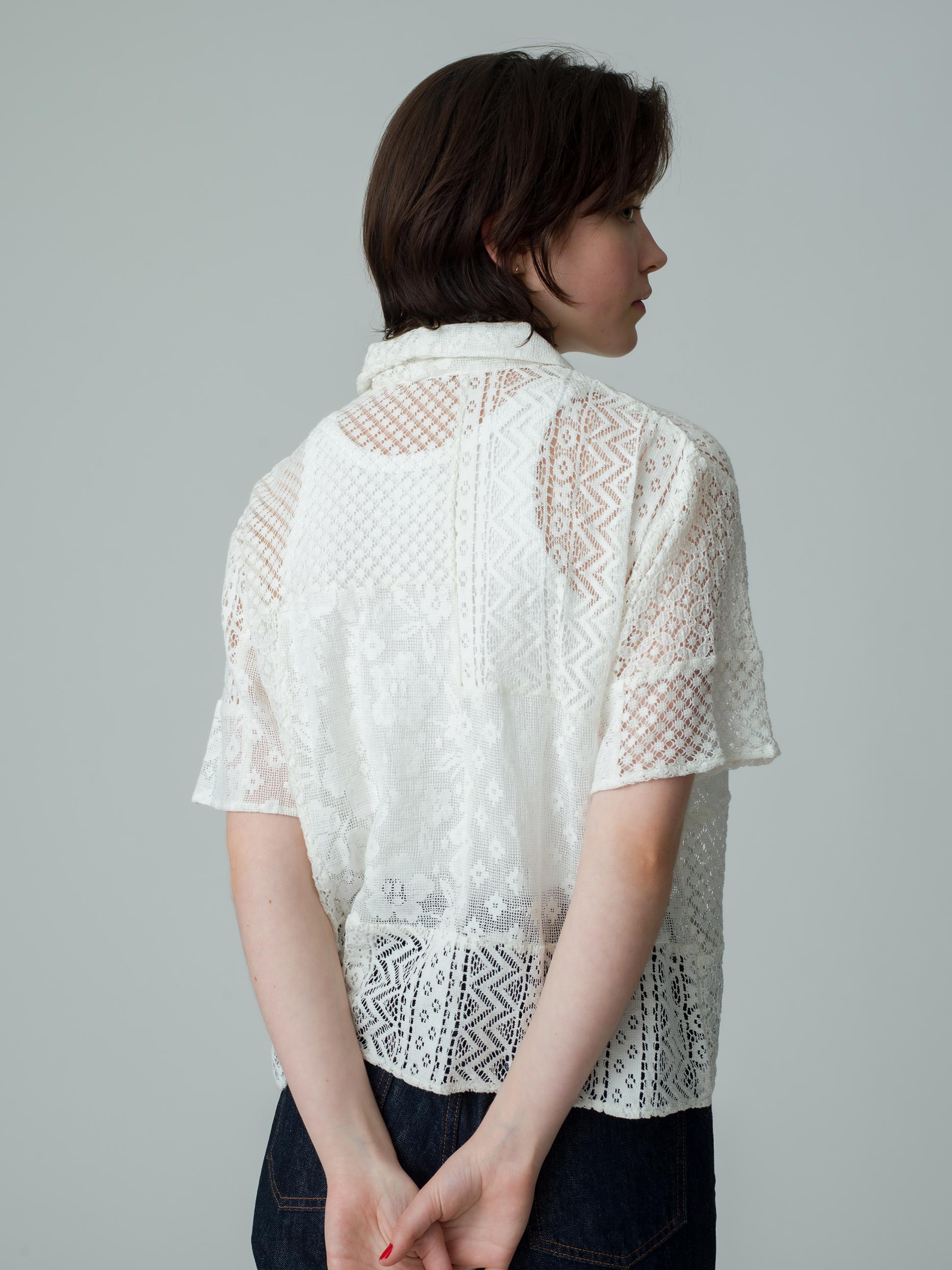 Patch Work Lace Shirt 