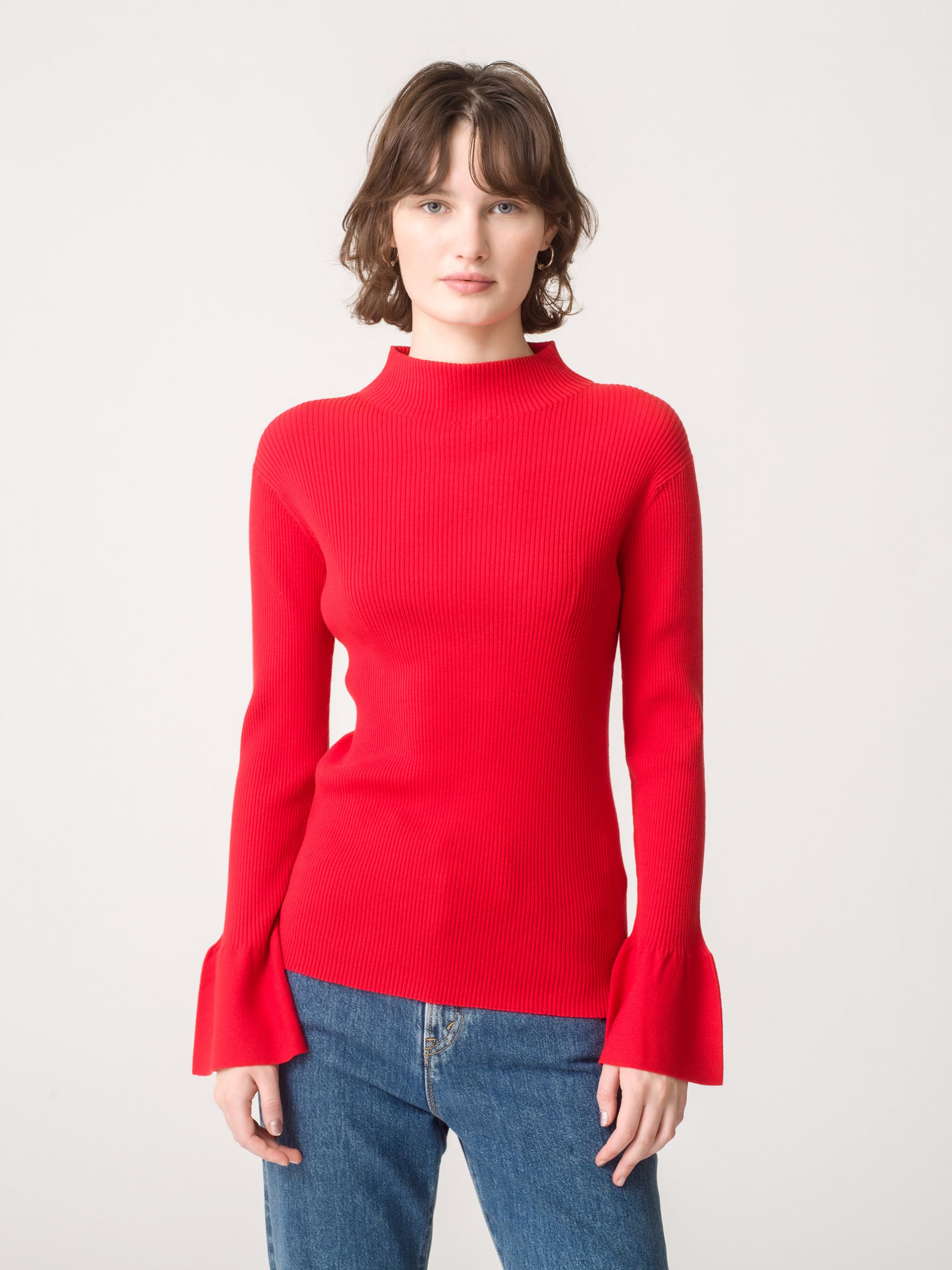 Bell Sleeve Knit Pullover