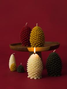Pine Cone Candles Collection