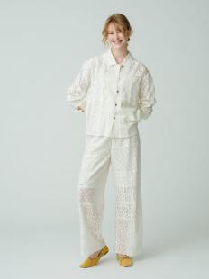 Patch Work Lace Shirt & Pants