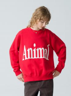 Animal Letter Sweat Pullover 