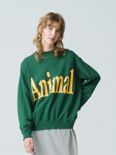 Animal Letter Sweat Pullover 