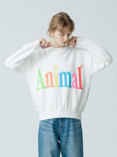 Animal Letter Sweat Pullover 