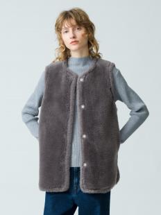 Wool Boa Vest