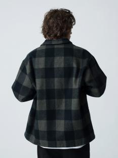 Wool Checked CPO Shirt Jacket 