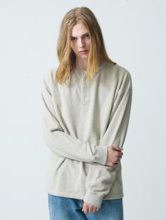 Henley Neck Long Sleeve Tee