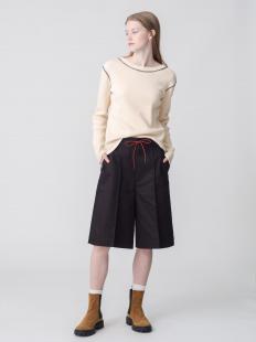 ラガーシャツ＆コットン ポリエステル ツイル ハーフパンツ
