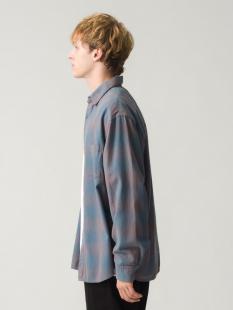 Indigo Ombre Twill Check Shirt