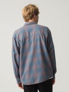 Indigo Ombre Twill Check Shirt