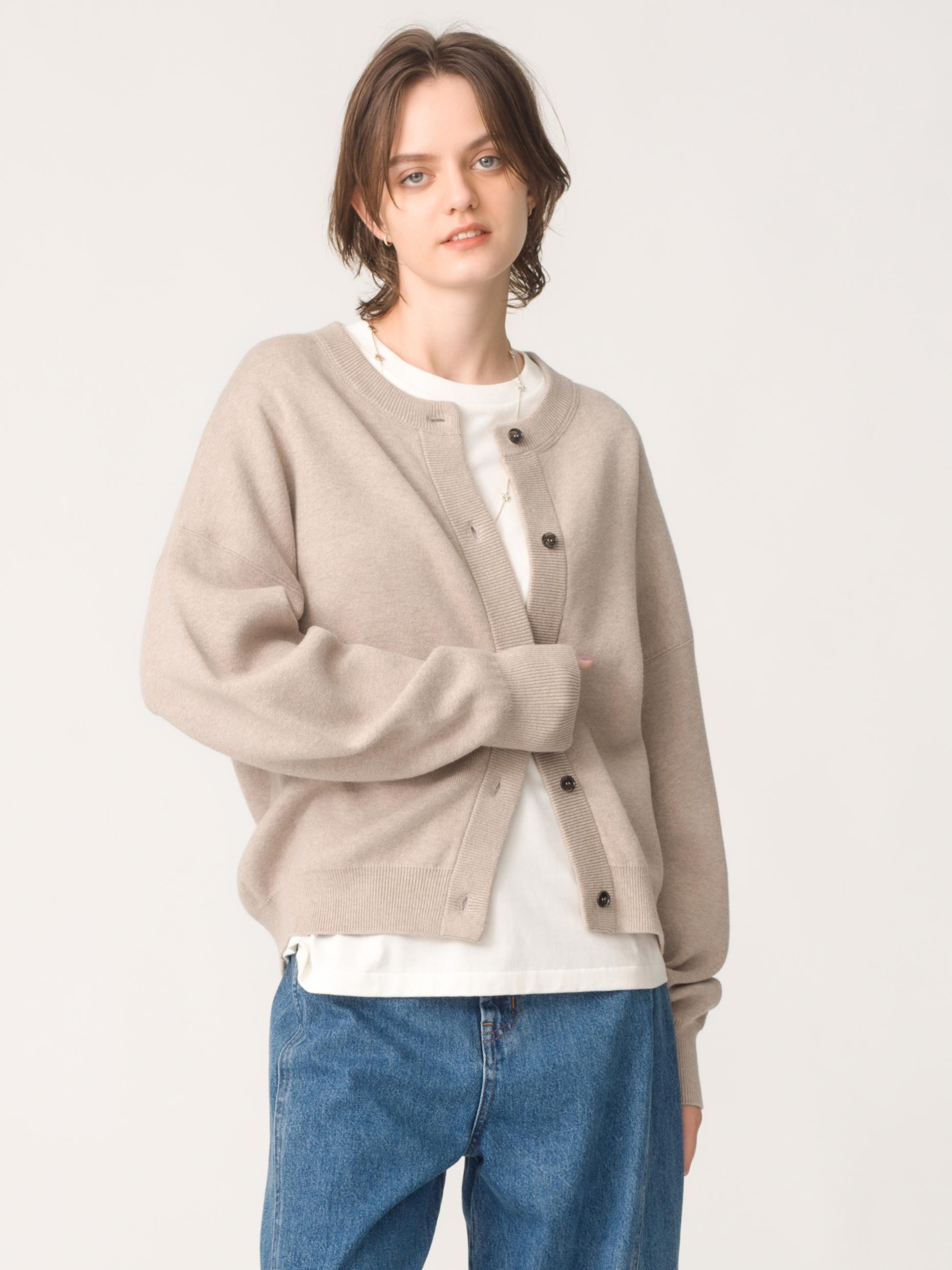 コットン カシミア カーディガン＆プルオーバー＆パンツ