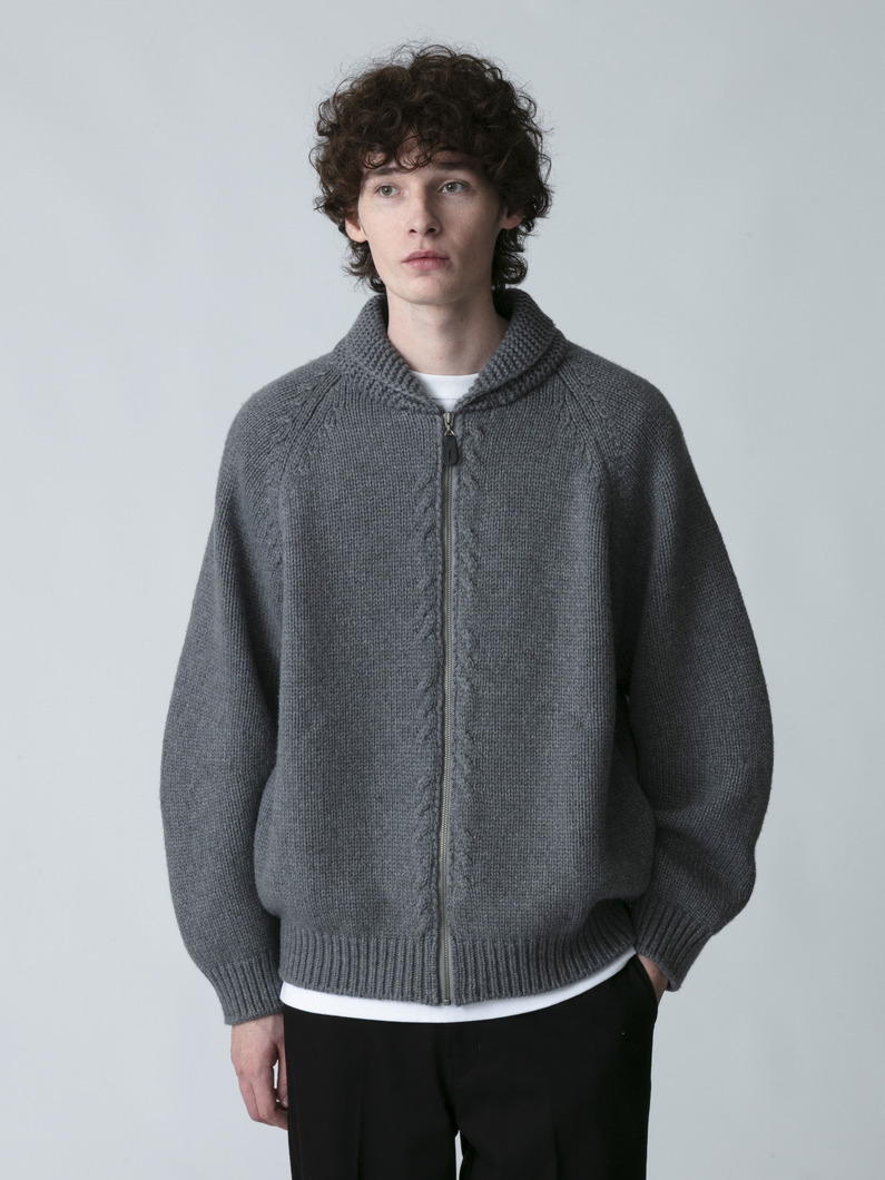 Wool Cashmere Cowichan Cardigan