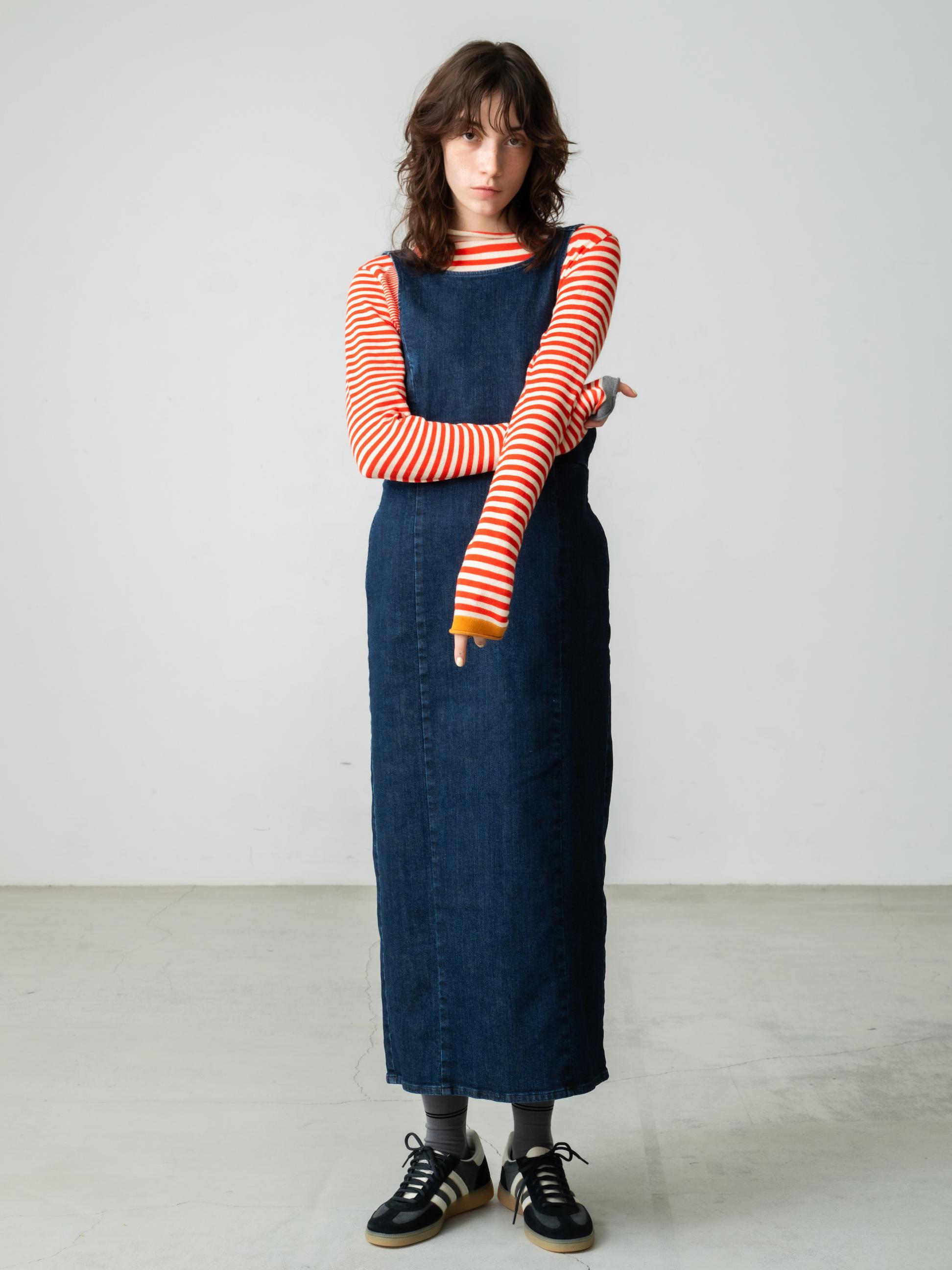 デニム エプロン ドレス
