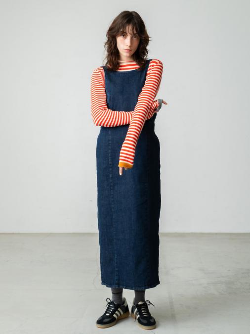 デニム エプロン ドレス
