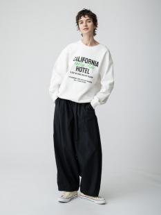 ドローストリング ナイロン イージーパンツ