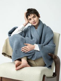 ソファ リブ ブランケット コージーシック