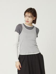 3ピース レイヤード トップス