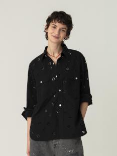 カットワーク シャツ