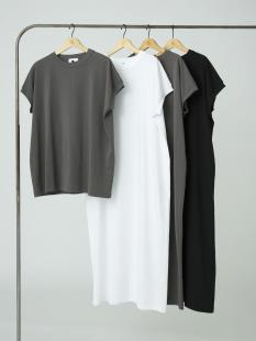 ドライコットン ジャージー ドレス＆オーバーサイズ ティー