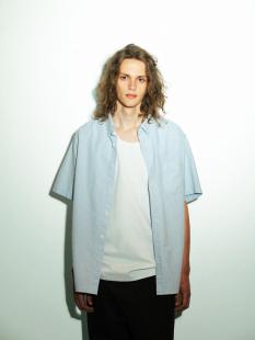 Oxford Stripe Short Sleeve Shirt