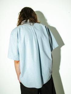 Oxford Stripe Short Sleeve Shirt