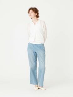 サイドジップ ペインターデニムパンツ