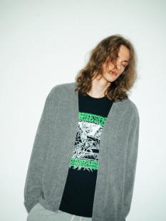 Pile Cardigan / Wide Sweat Pants