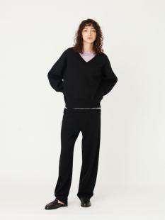 コットン カシミア ニットパンツ