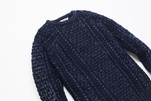 Indigo Cable Knit