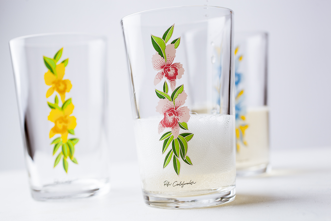 Aloha Flower Glass