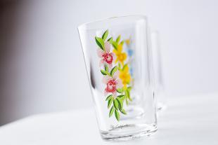 Aloha Flower Glass