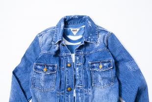 Crush Denim Jacket & Border T-shirt