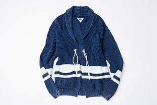 Indigo Stripe Cardigan