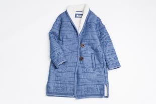 Denim Boa Coat