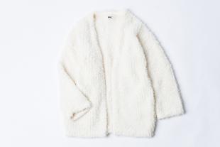 Wool Feather Cardigan